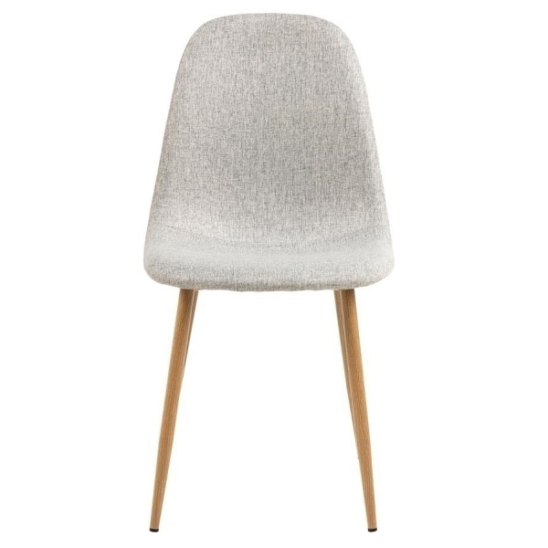 Krzesło Celia szare jasne/ naturalne - ACTONA